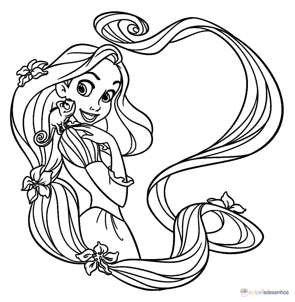 Rapunzel (Rapumzel) para colorir