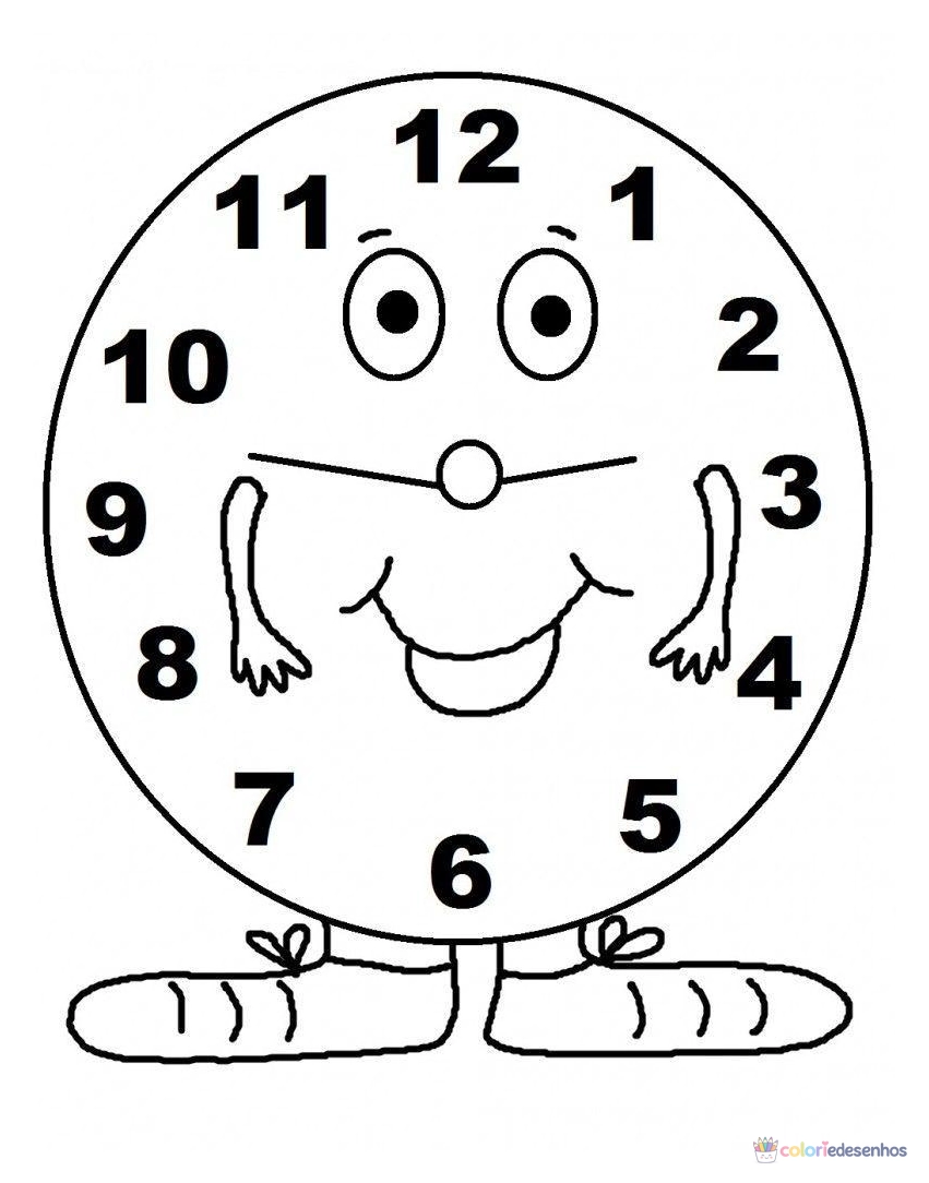 Desenhos de Relógios para colorir