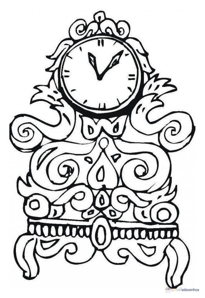 Relógios para colorir
