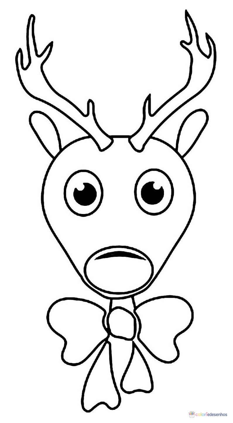 Desenhos de Renas para colorir