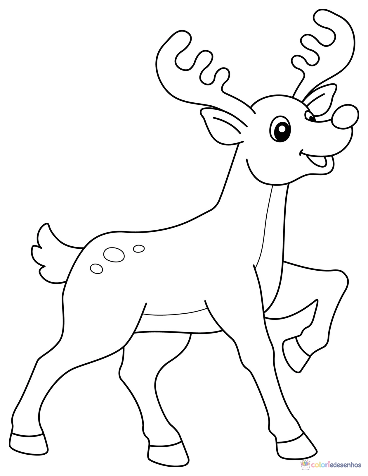 Renas para colorir