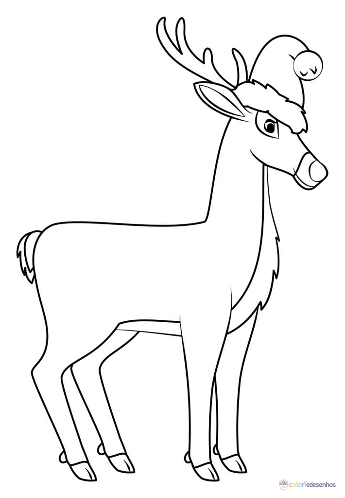 Renas para colorir