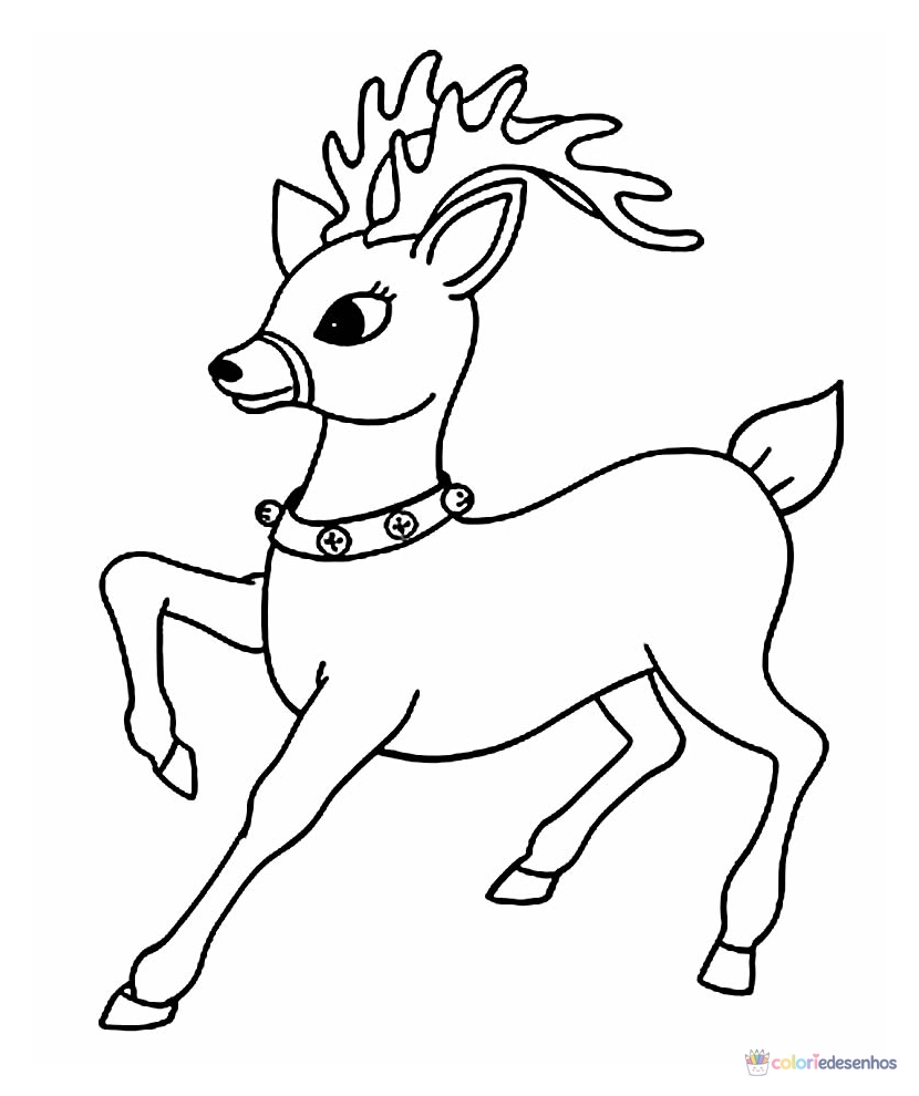 Renas para colorir
