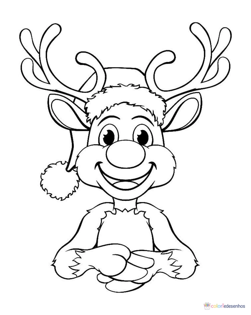 Renas para colorir