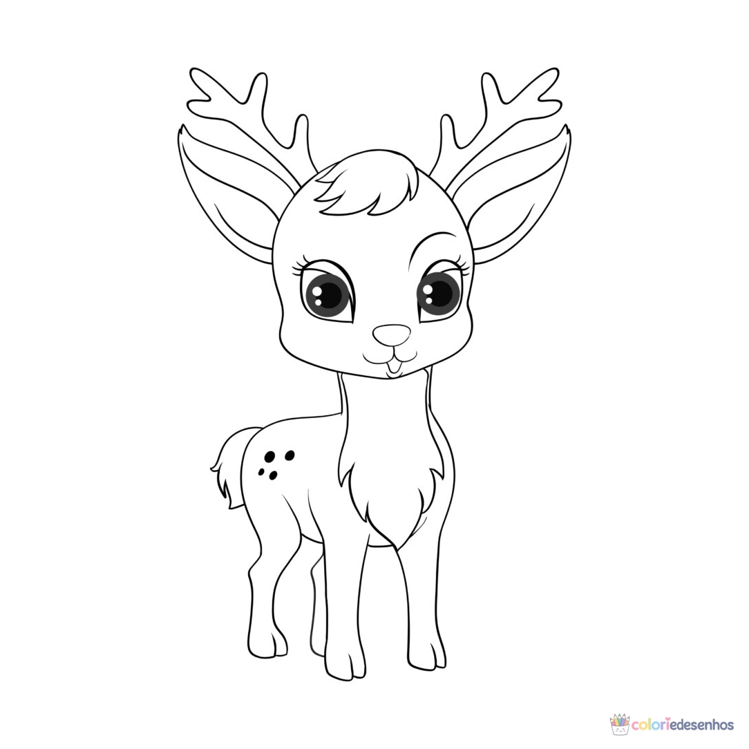 Renas para colorir