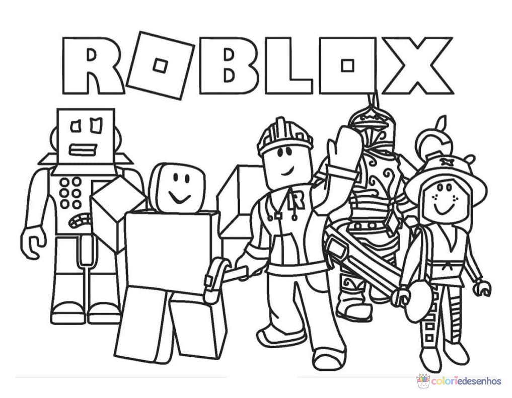 Roblox para colorir