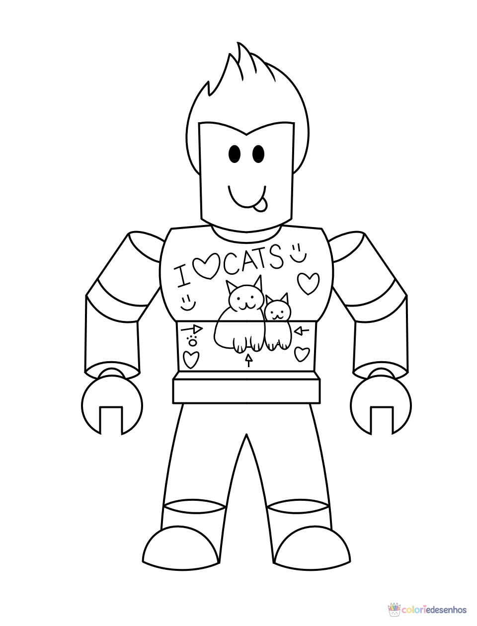 Roblox para colorir