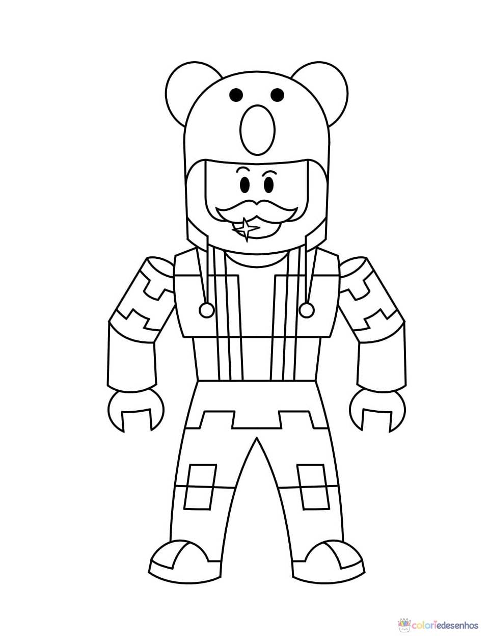 Desenhos de Roblox para colorir