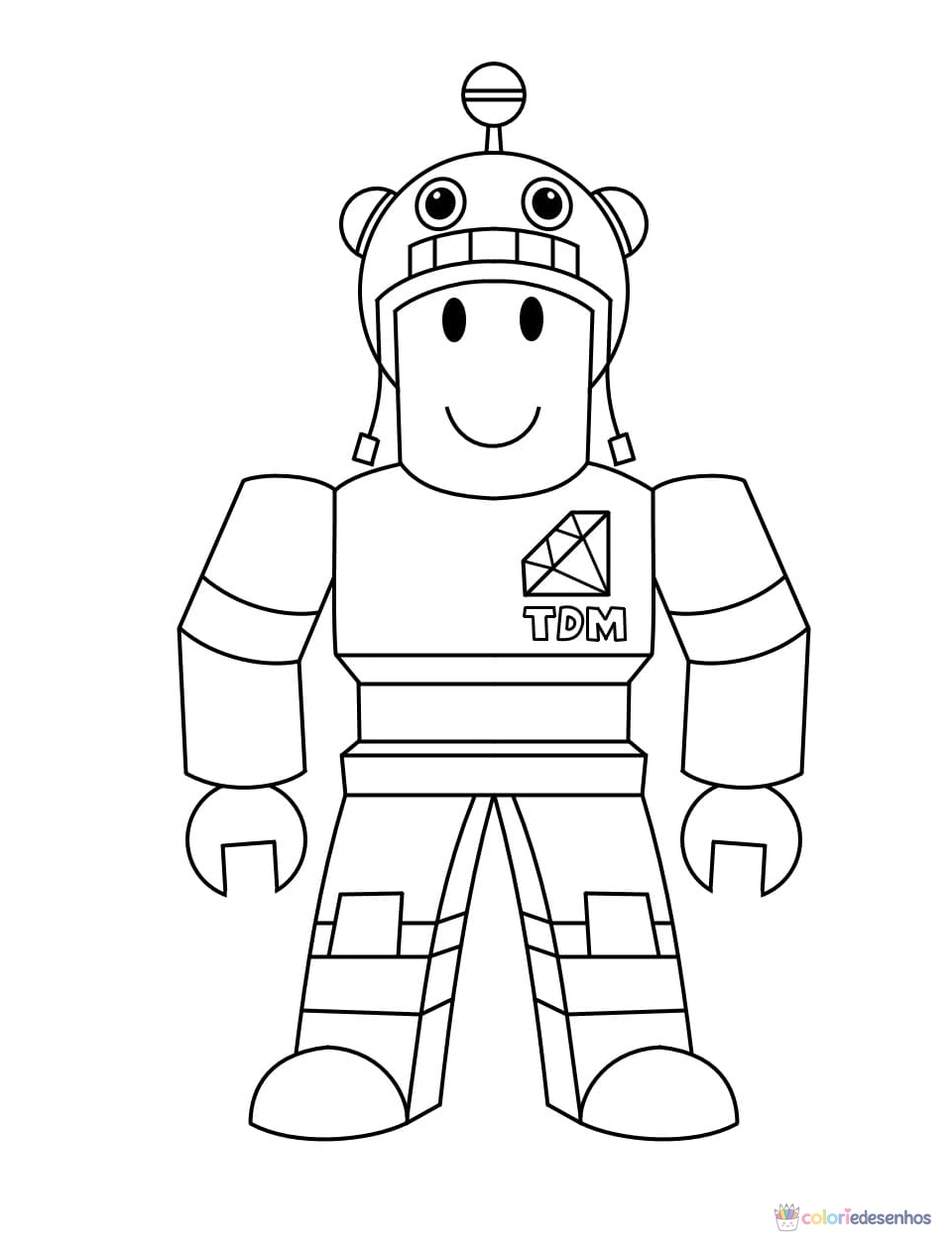 Roblox para colorir