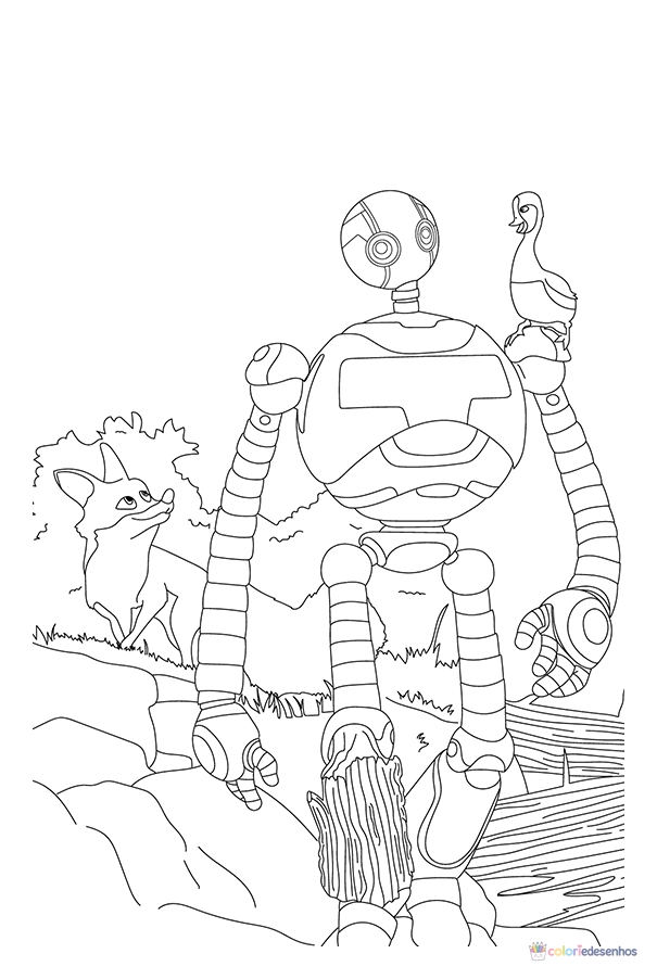 Desenhos de Robô Selvagem para colorir