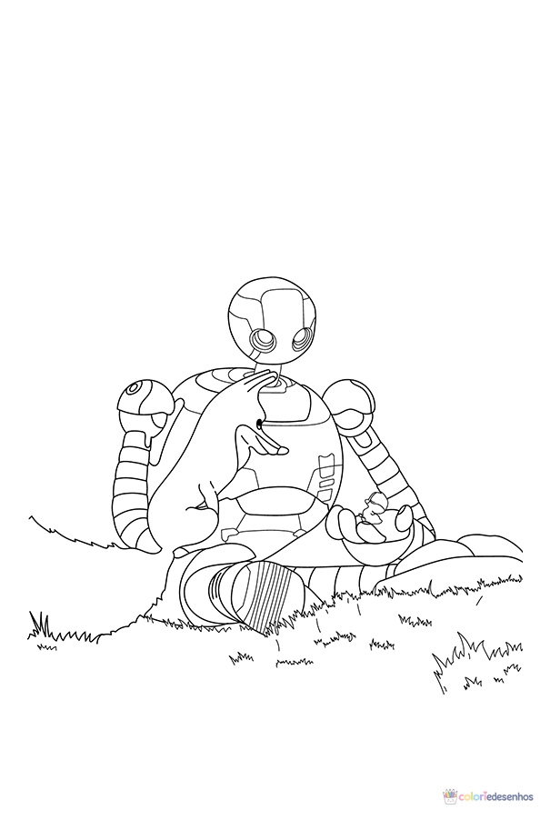 Robô Selvagem para colorir