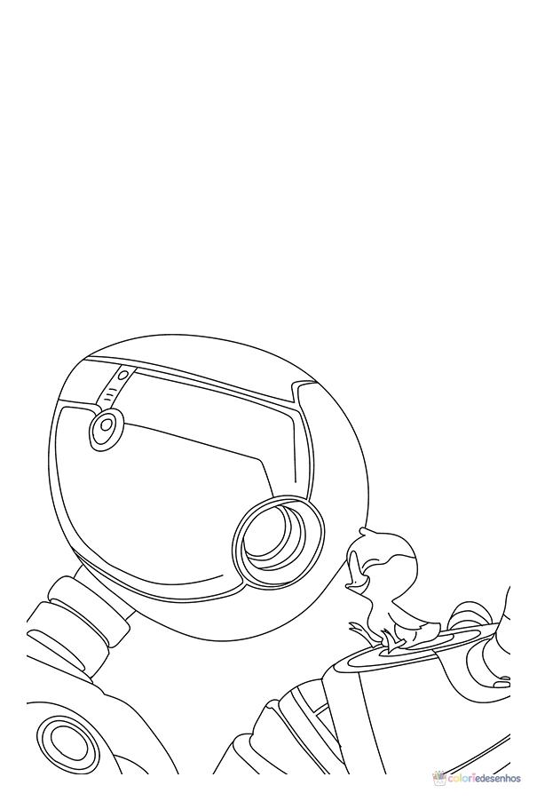 Robô Selvagem para colorir