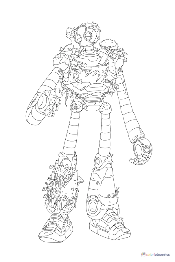 Robô Selvagem para colorir