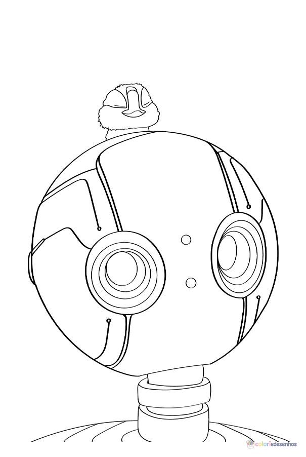 Robô Selvagem para colorir