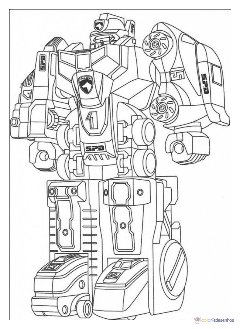 Robôs para colorir