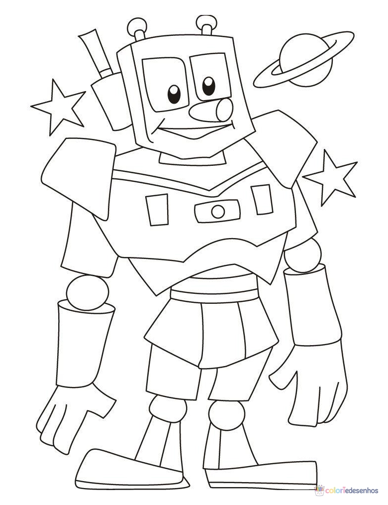 Robôs para colorir