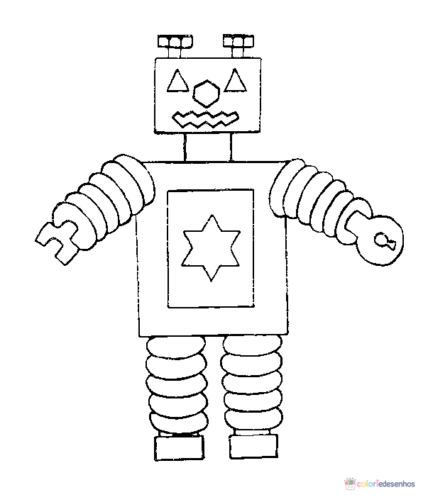 Robôs para colorir