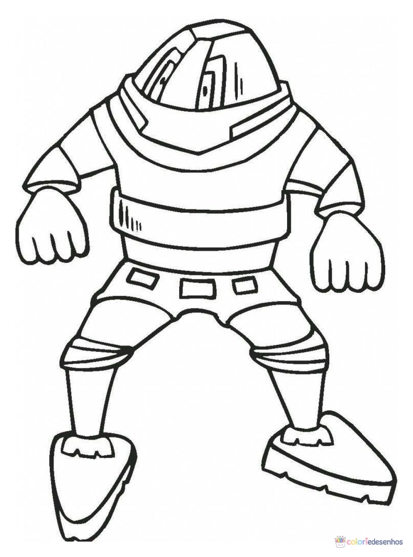 Robôs para colorir