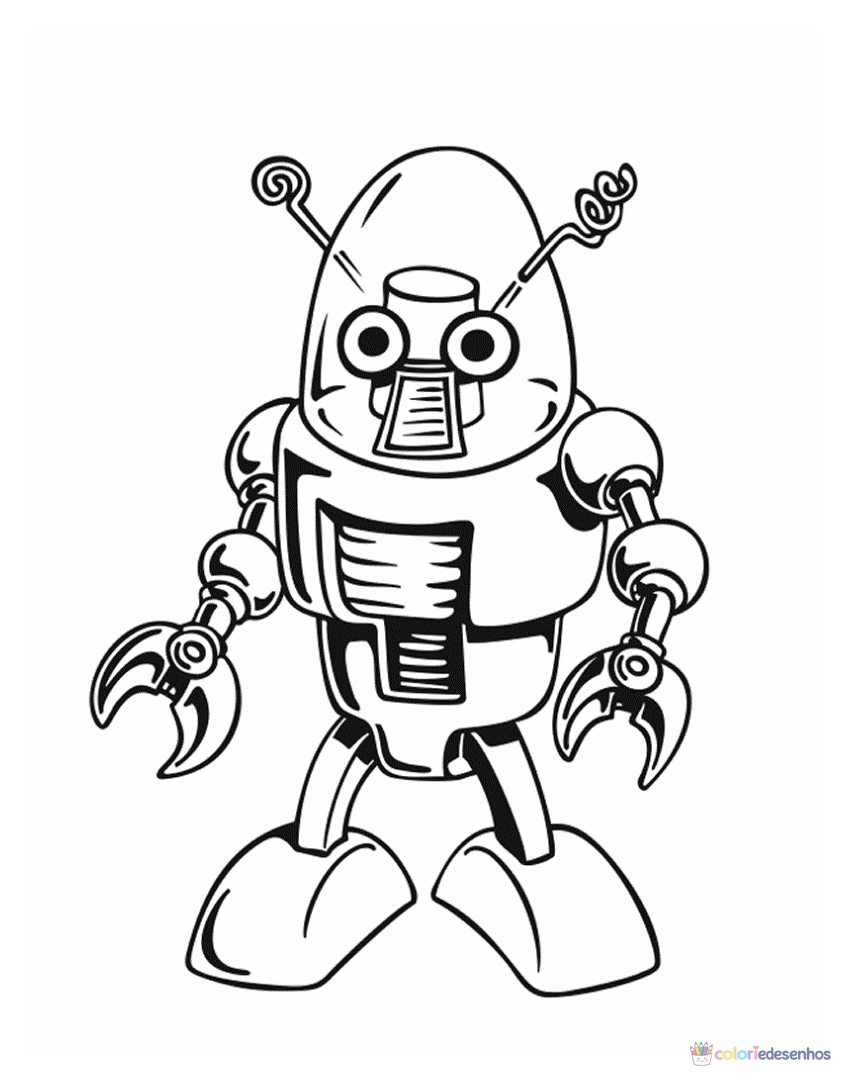 Robôs para colorir