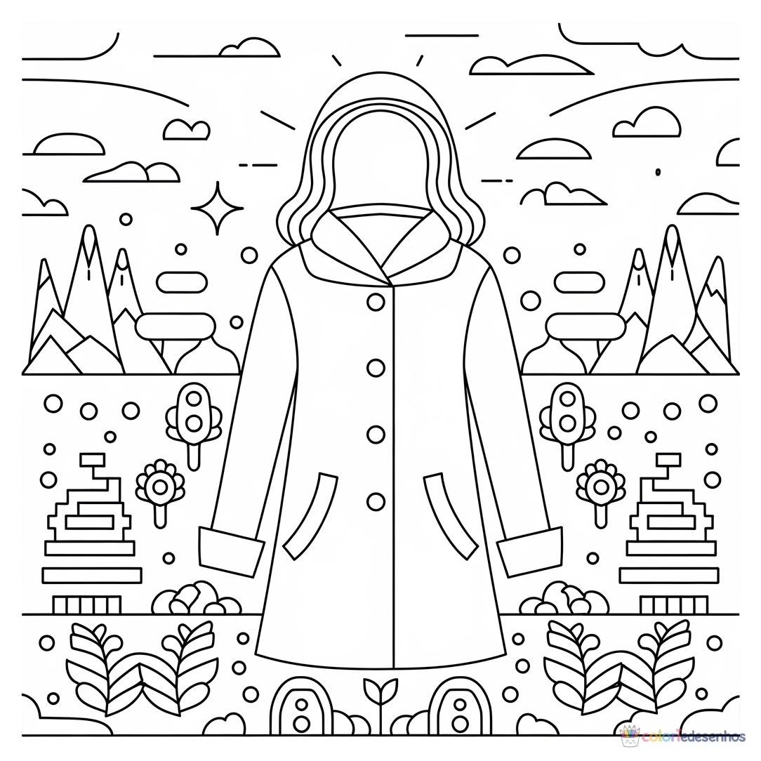 Desenhos de Roupas para colorir