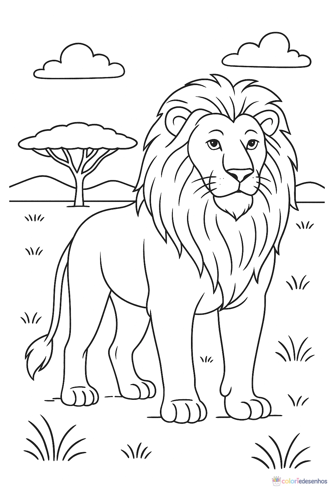 Safari para colorir