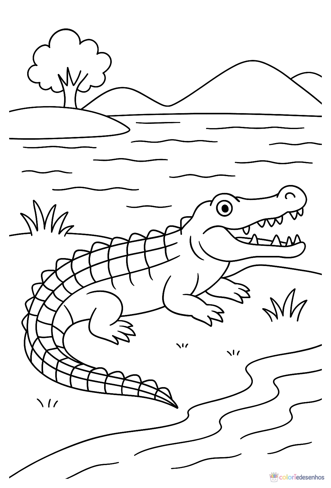 Safari para colorir