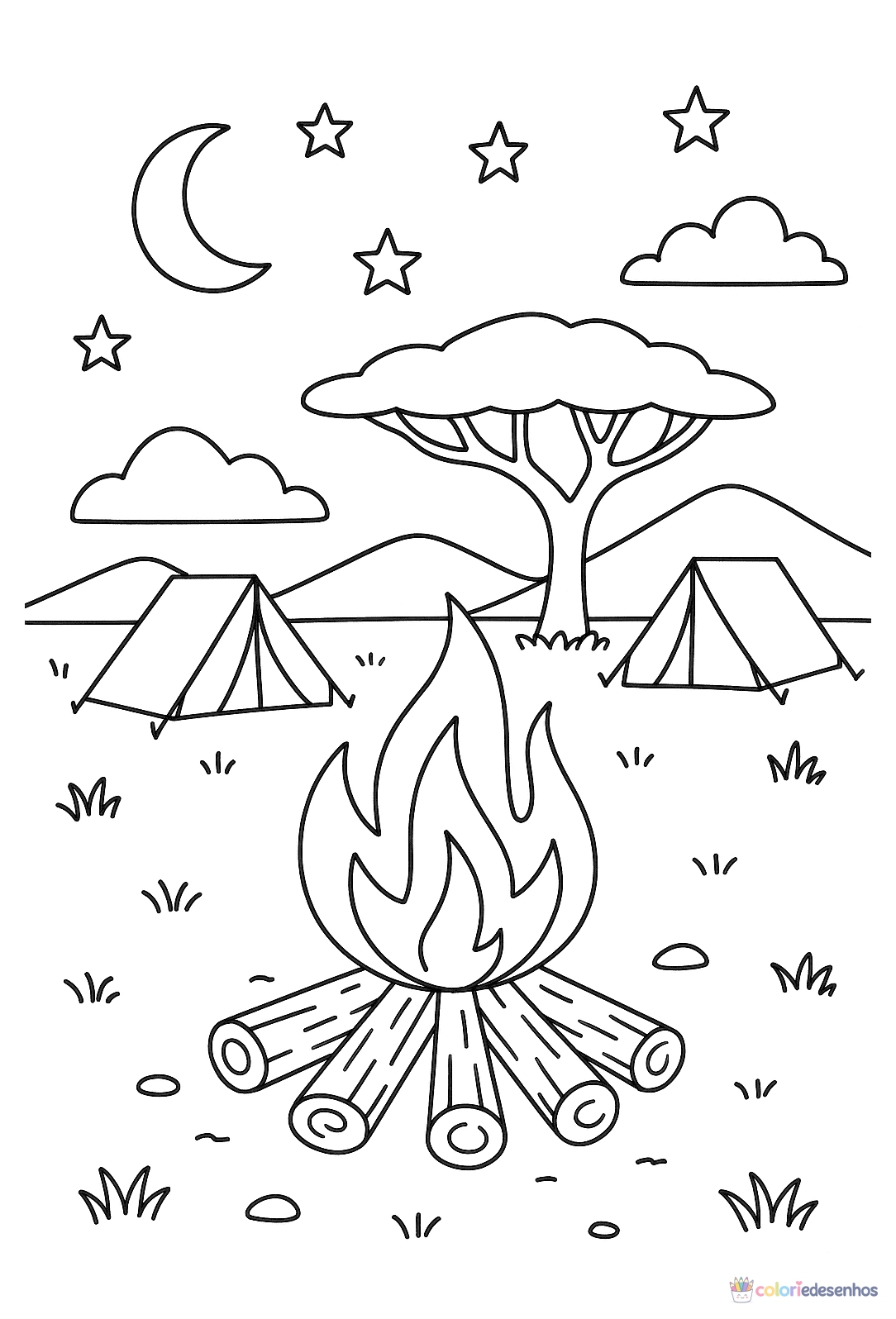 Safari para colorir