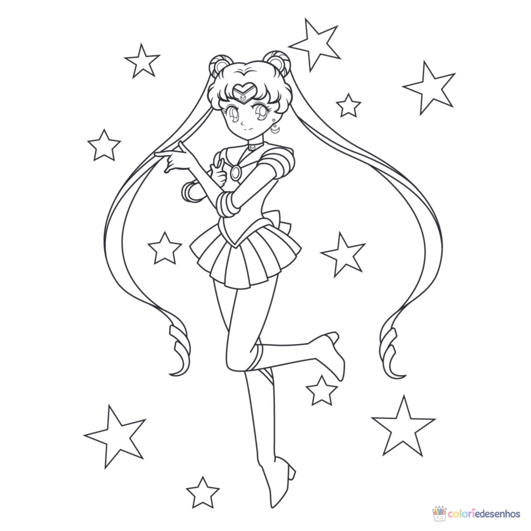 Sailor Moon para colorir