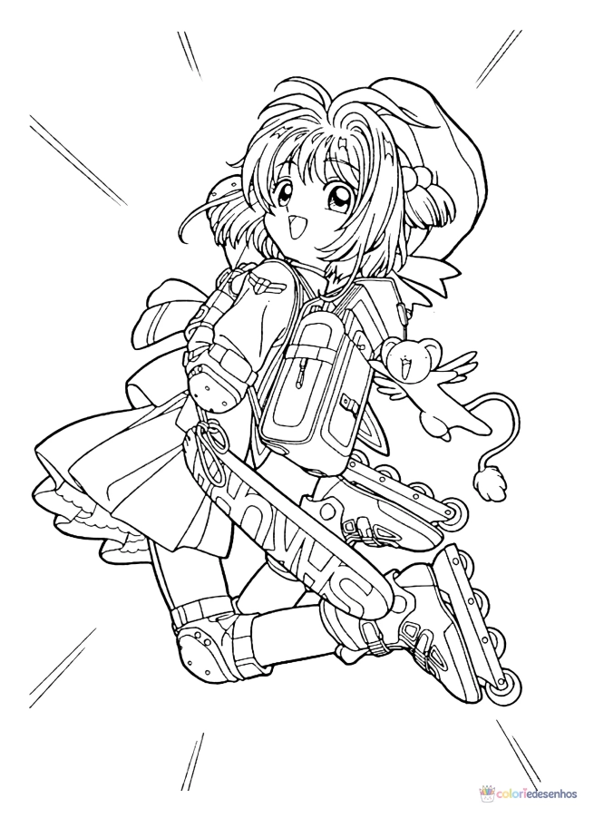 Sakura Card Captors para colorir