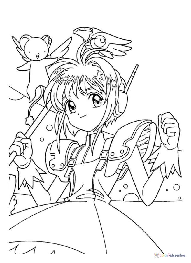 Sakura Card Captors para colorir