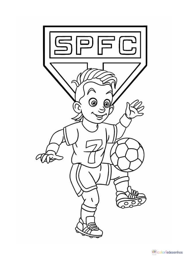 Desenhos de São Paulo FC para colorir
