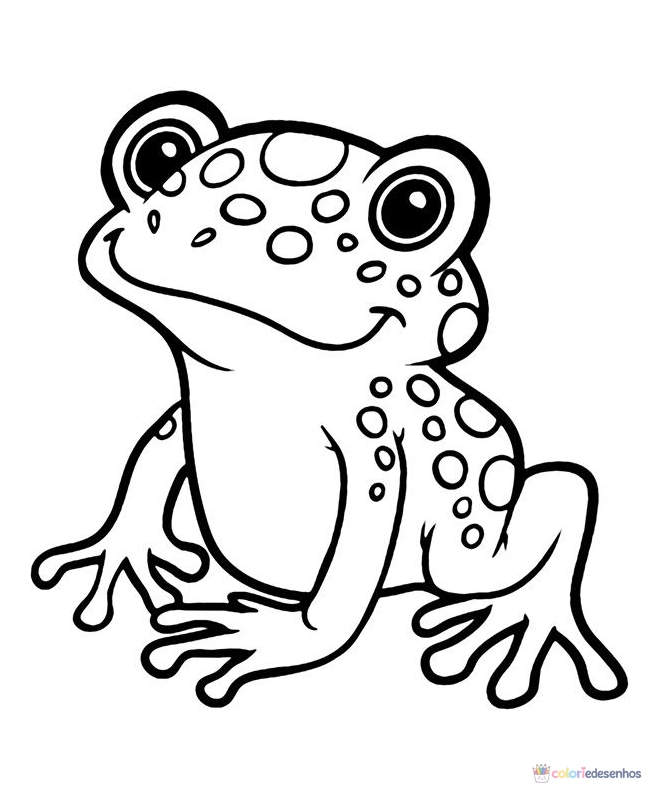 Desenhos de Sapo para colorir