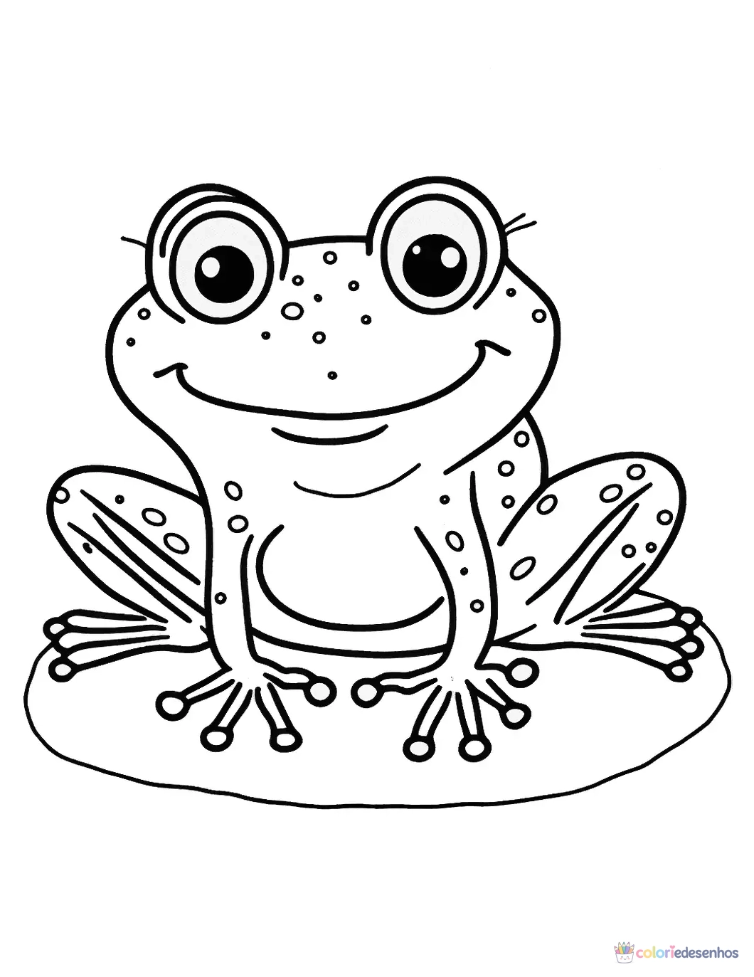 Sapo para colorir