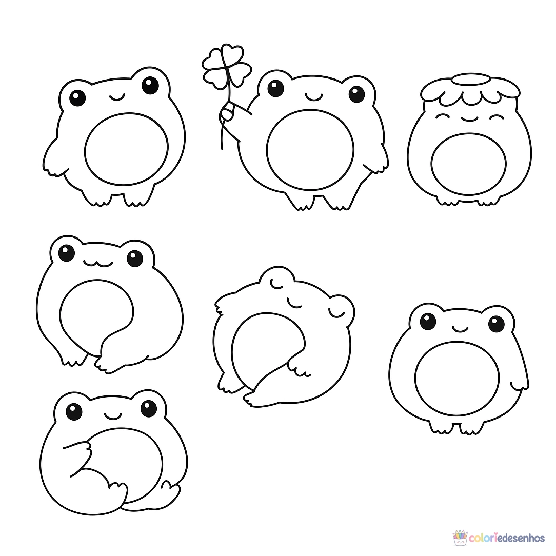 Sapo para imprimir e colorir para colorir