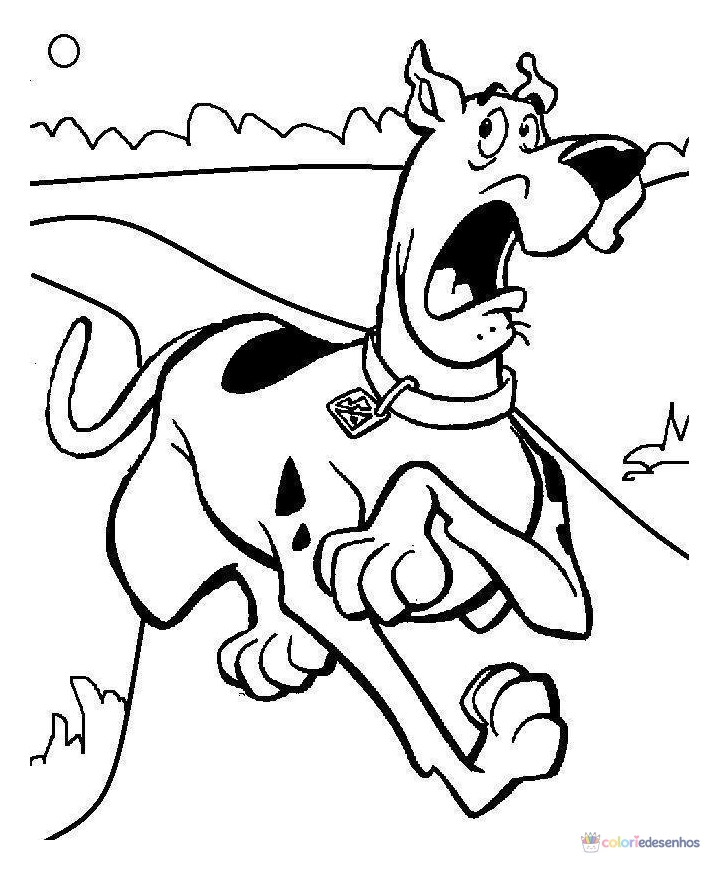 Desenhos de Scooby-Doo para colorir