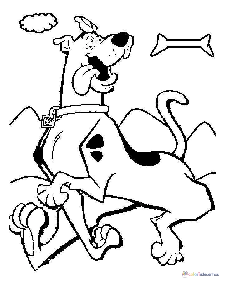 Scooby Doo para colorir