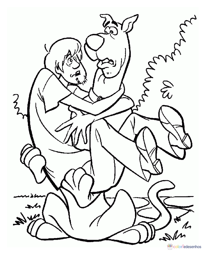 Scooby Doo para colorir