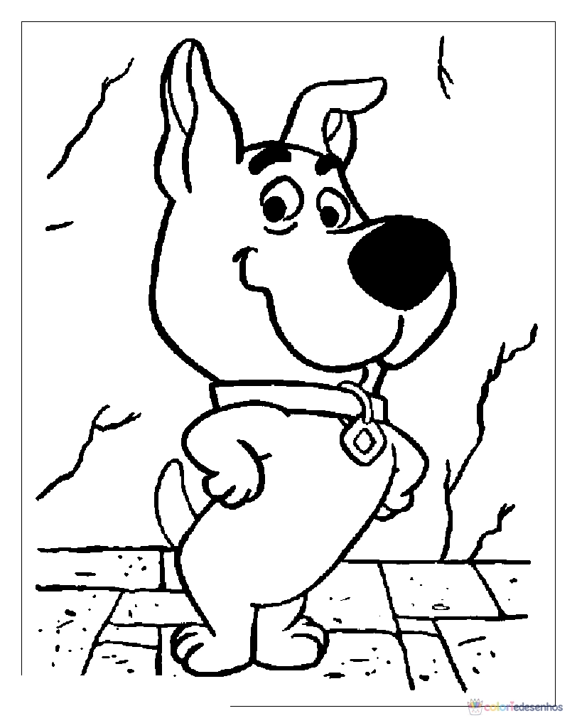 Scooby Doo para colorir