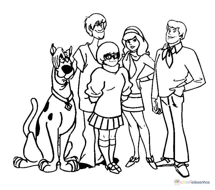 Scooby Doo para colorir