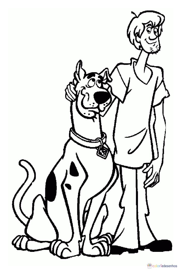 Scooby Doo para colorir