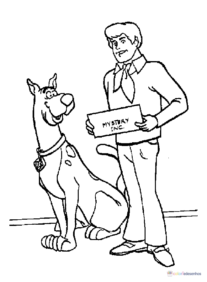 Scooby Doo para colorir