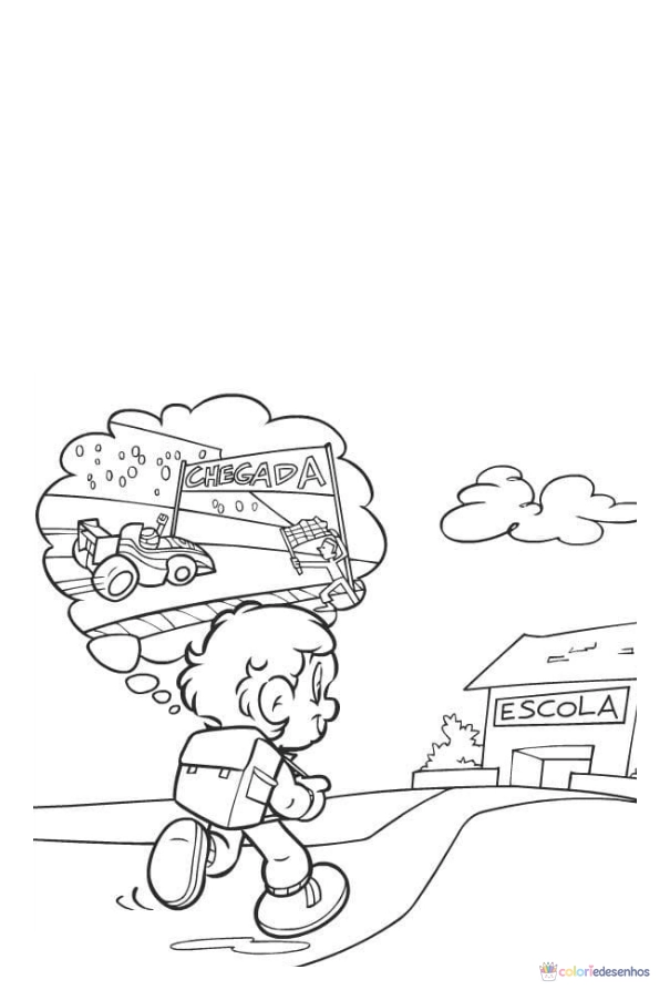 Desenhos de Senninha para colorir