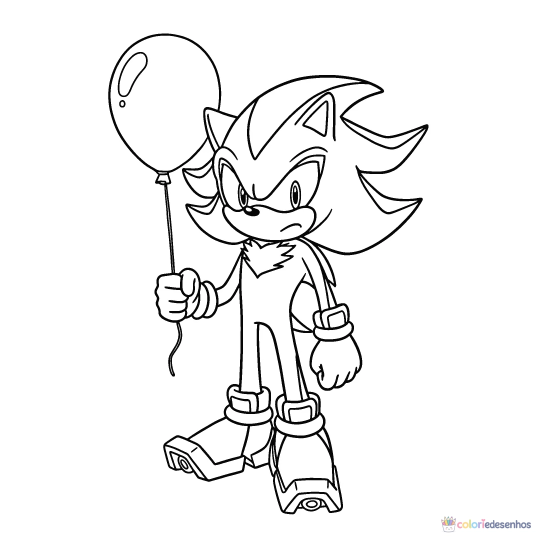 Desenhos de Shadow the Hedgehog para colorir