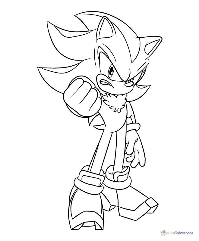 Shadow (Sonic) para colorir