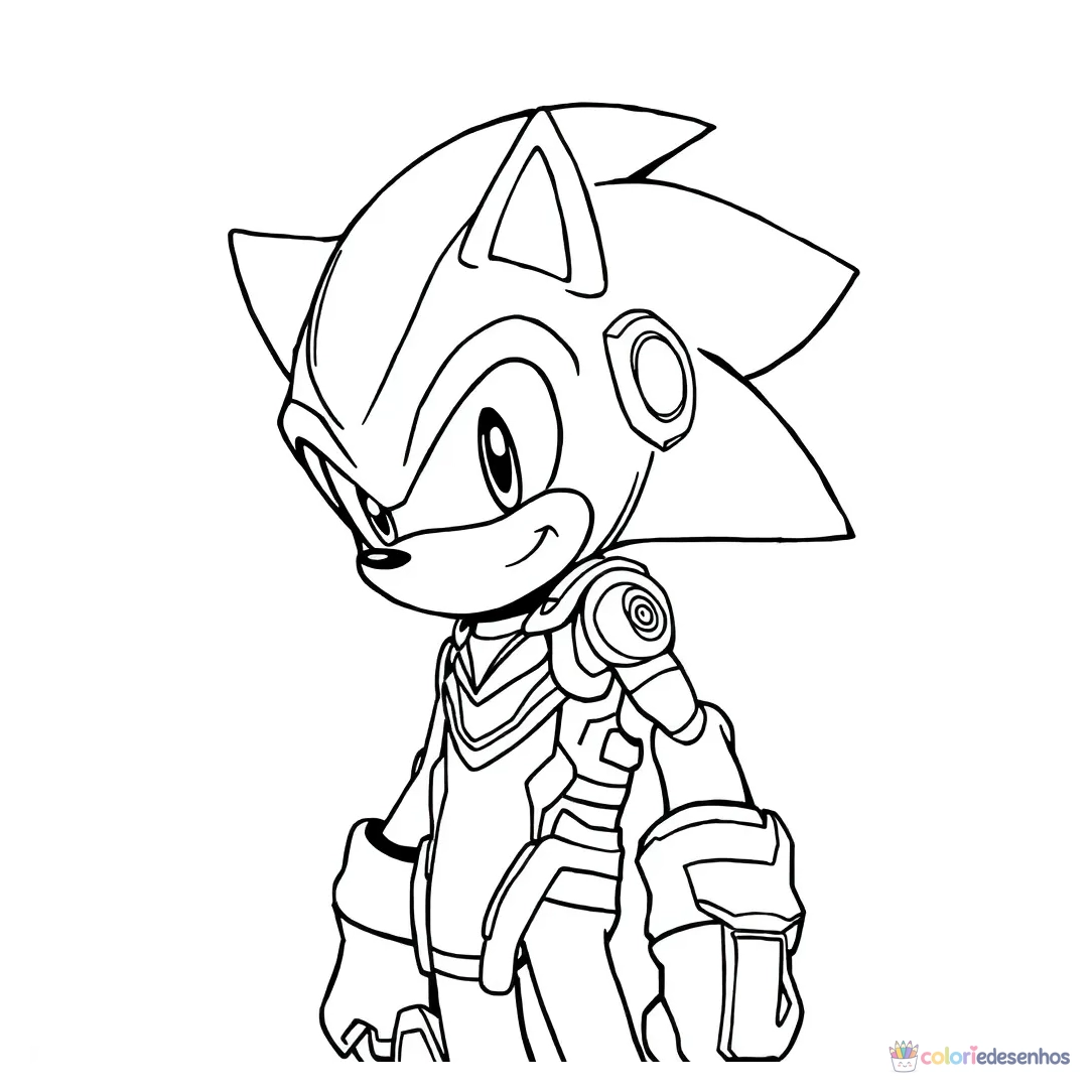 Shadow (Sonic) para colorir