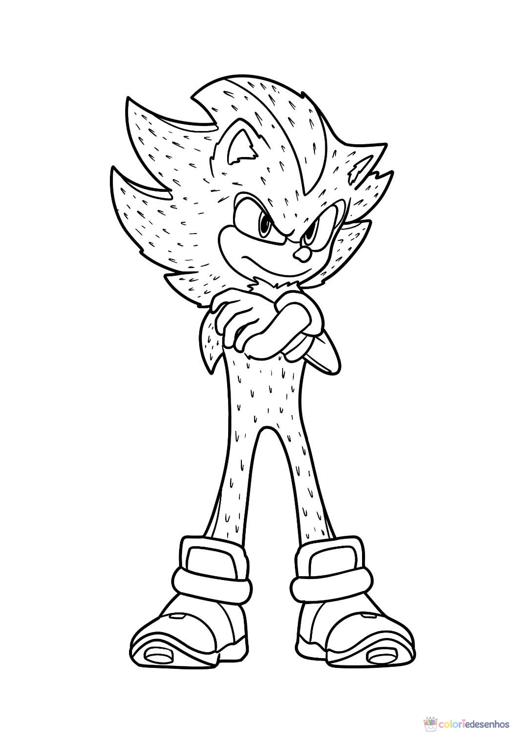 Shadow (Sonic) para colorir
