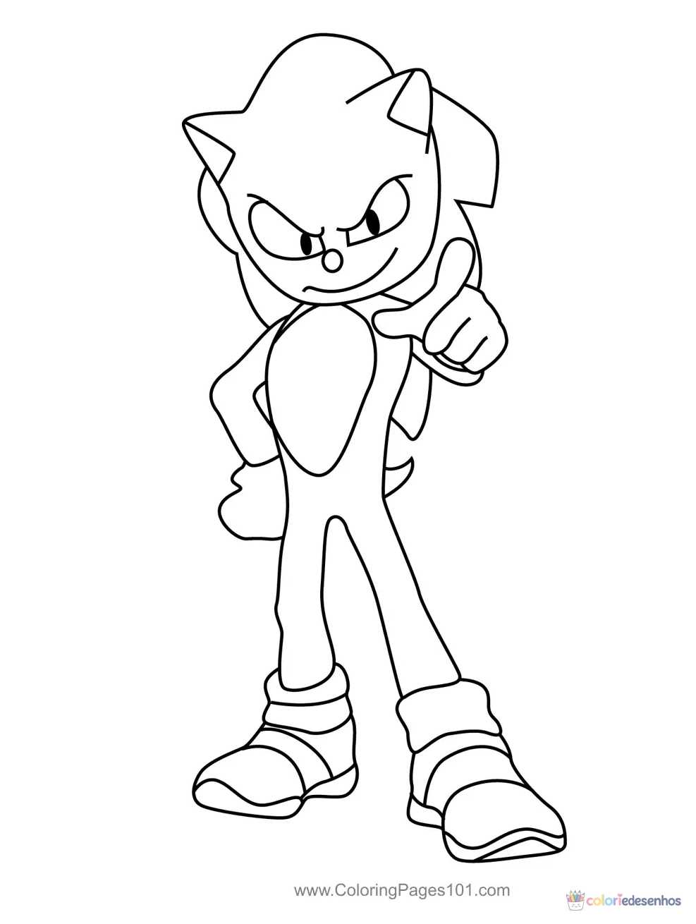 Shadow (Sonic) para colorir