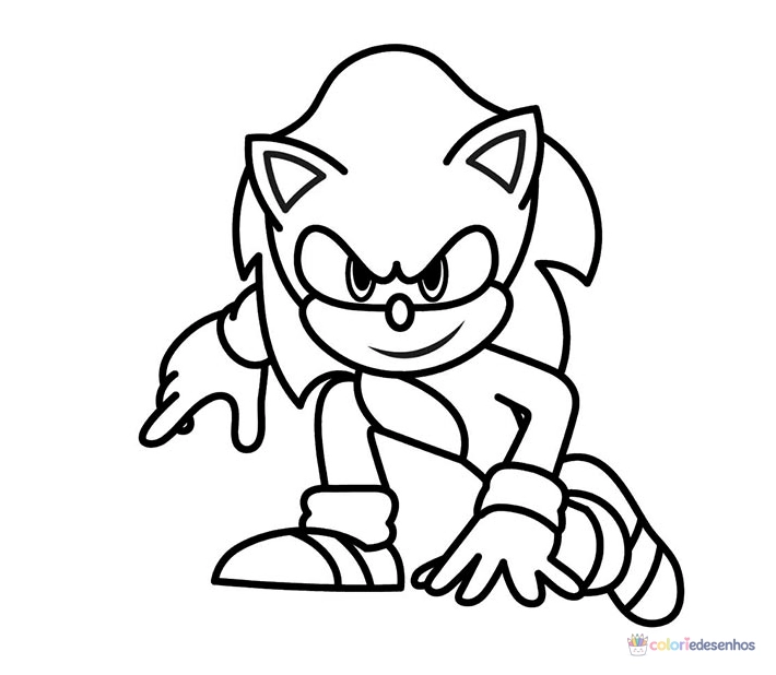 Shadow (Sonic) para colorir