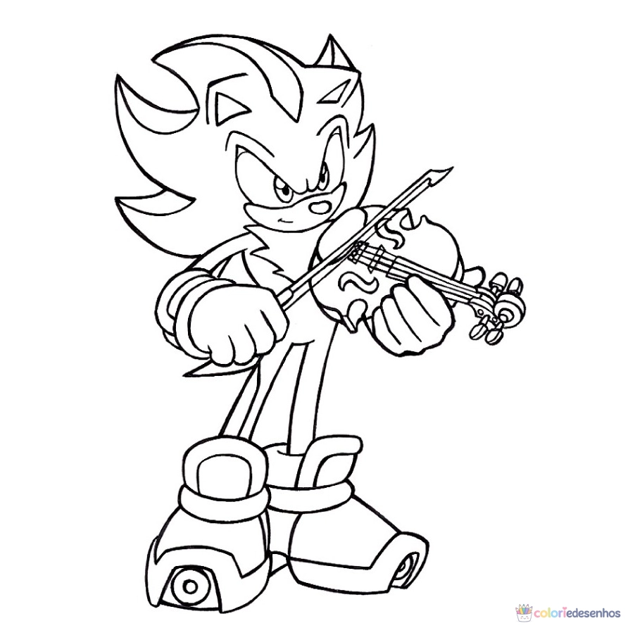 Shadow (Sonic) para colorir