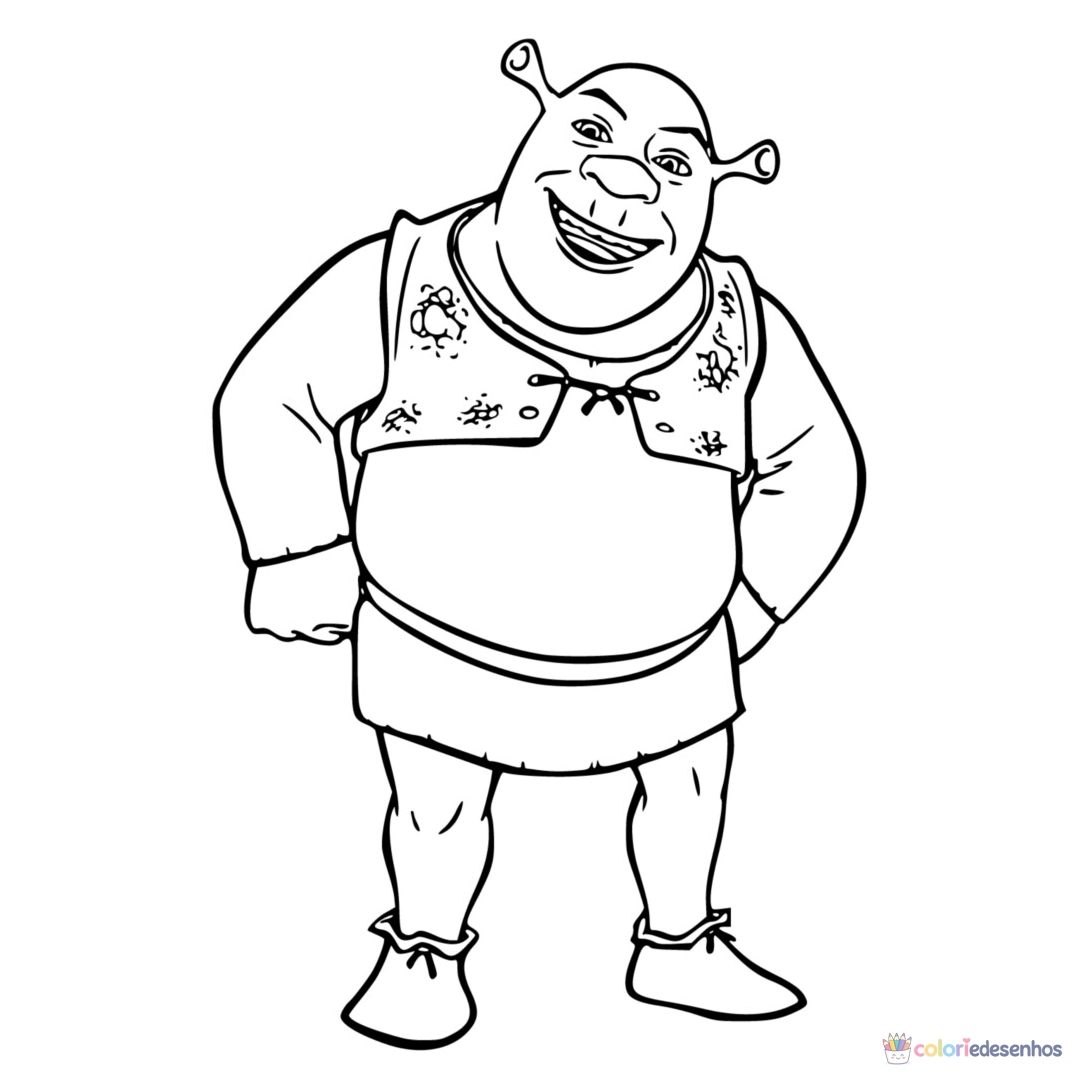 Shrek para colorir
